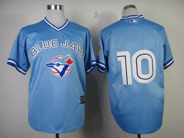 Custom Men Toronto Blue Jays Powder Blue Throwback MLB Jerseys